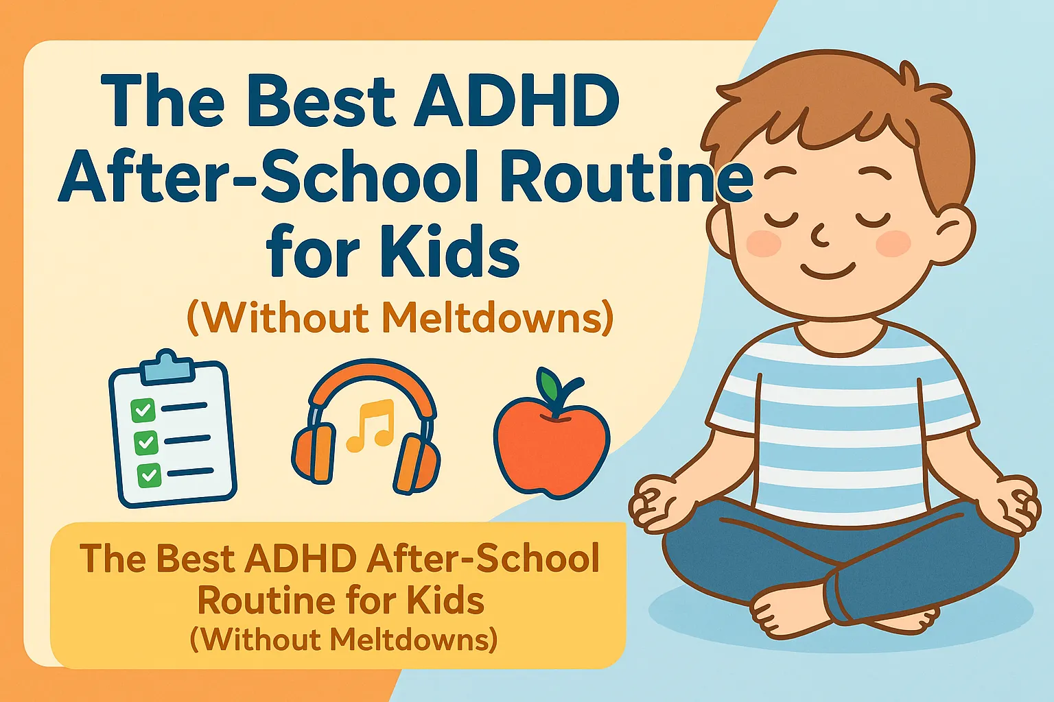 The Best ADHD After-School Routine for Kids (Without Meltdowns)