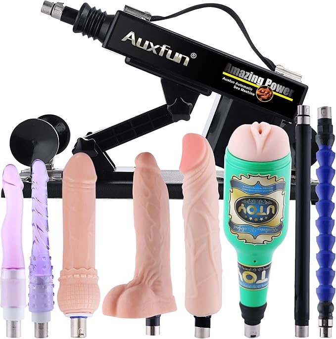 Automatic Thrusting Sex Machine for Women & Men β Realistic Dildo, Adjustable Angle, 8 Accessories, 450 RPM Power
