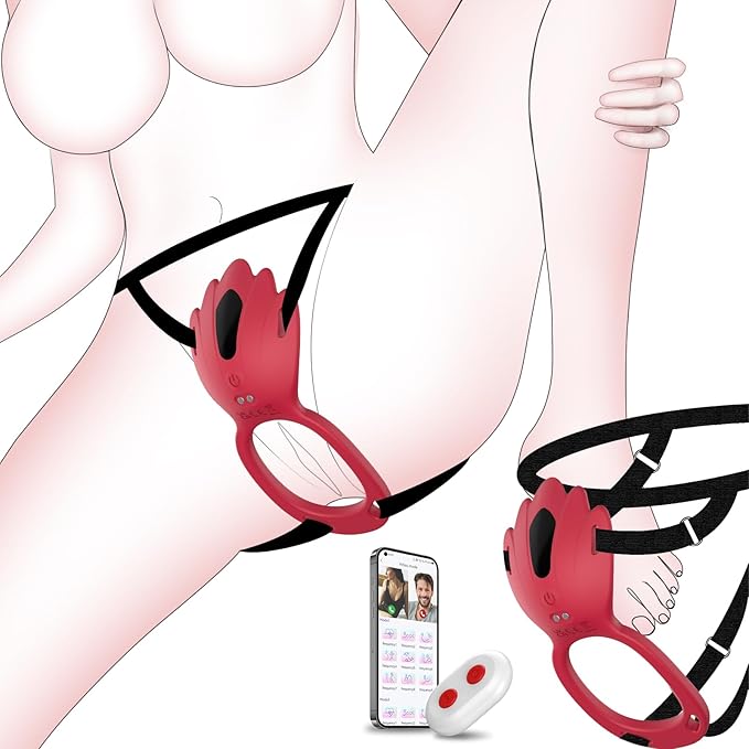 Wearable Panty Vibrator & Vibrating Penis Ring โ Remote App-Controlled Couple Sex Toy